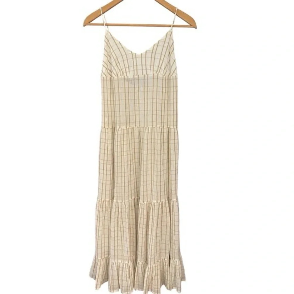 Free People Marigold Maxi Cotton Gauze Dress In Canvas Combo